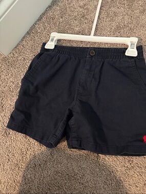 Polo by Ralph Lauren Boys Navy Shorts with Red Pony